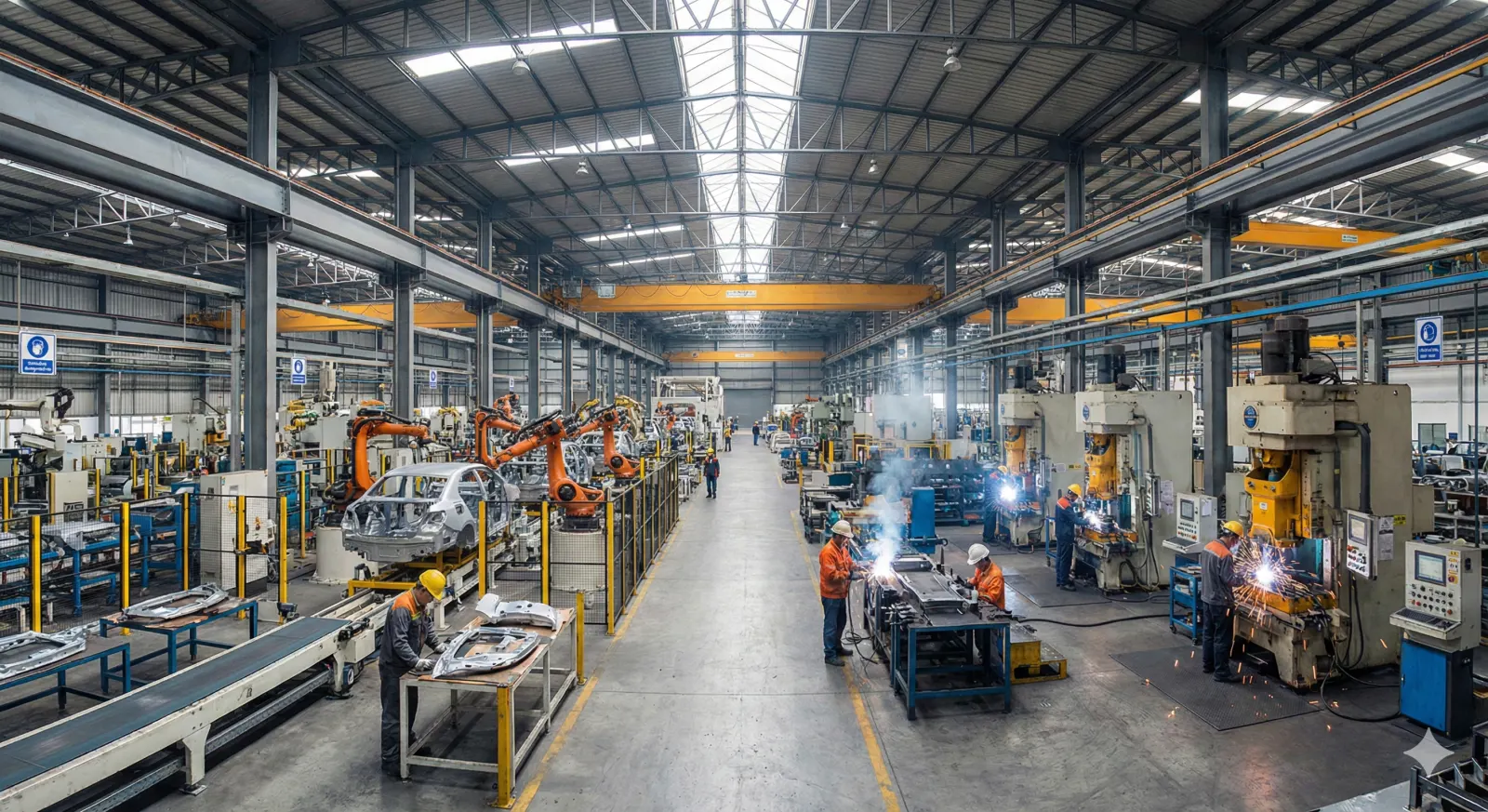 Manufacturing plant floor